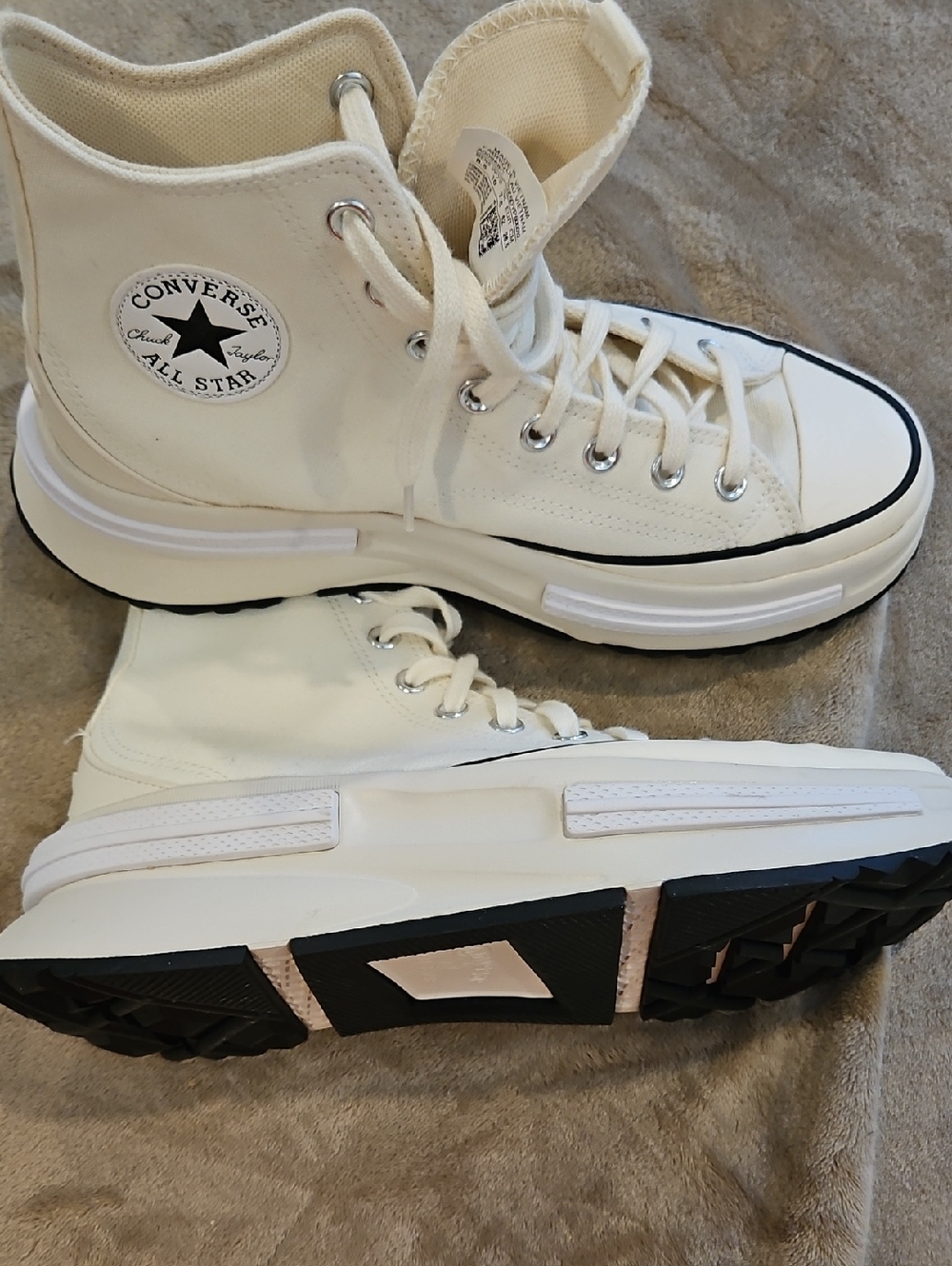 NWT Converse Off-White High-Top Canvas Sneakers - Picture 7 of 7
